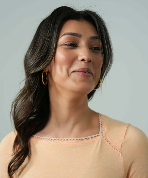 Women's Melange Lace Tee