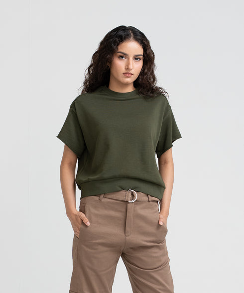 Women's Short Sleeve Sweatshirt