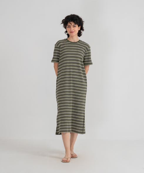Women's Striped T-Shirt Dress