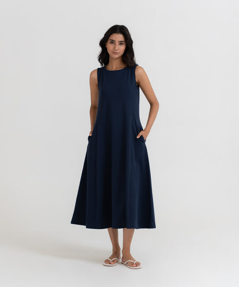 Women's Sleeveless Flared Dress