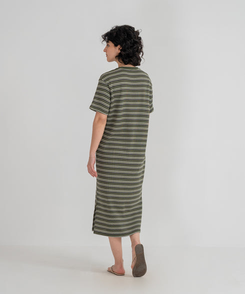 Women's Striped T-Shirt Dress