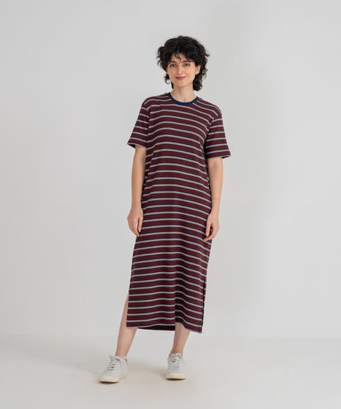 Women's Striped T-Shirt Dress