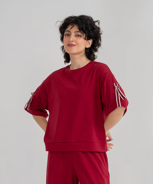 Women's Buckle Cropped Tee