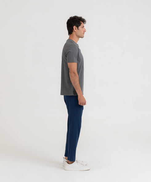 Men's Basic Henley Tee
