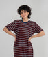 Women's Striped T-Shirt Dress