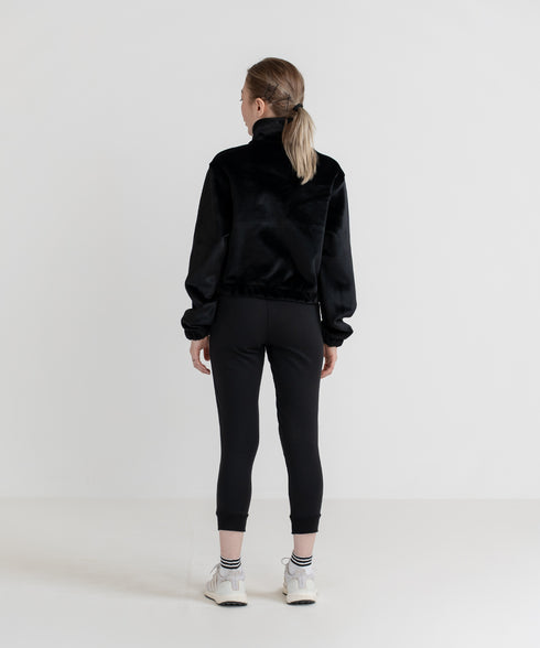 Women's Velvet Half Zip Sweatshirt