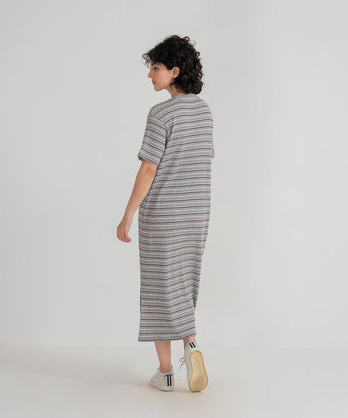 Women's Striped T-Shirt Dress