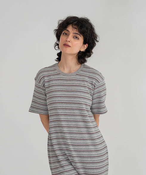 Women's Striped T-Shirt Dress