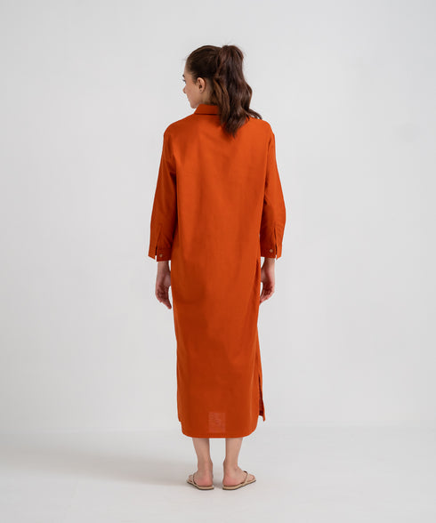 Women's Twill Button Down Dress