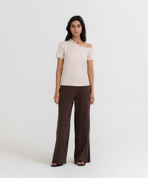 Women's Raw Hem Wide Leg Pants