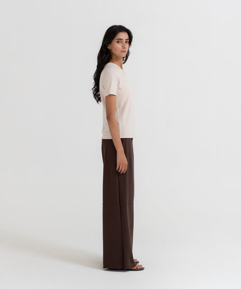 Women's Raw Hem Wide Leg Pants