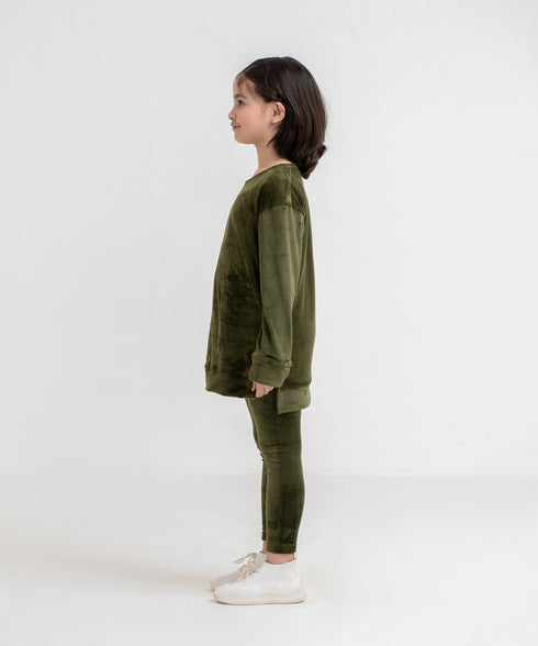 Girls' Velour Leggings