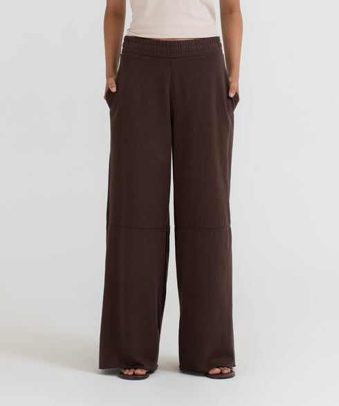 Women's Raw Hem Wide Leg Pants