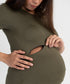 Women's Maternity/Nursing Zipper Tee
