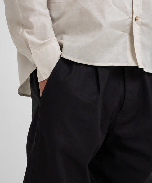 Men's Twill Pleated Pants