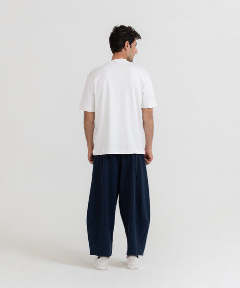Men's Barrel Leg Cropped Pants