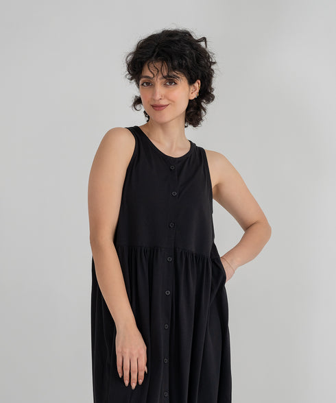 Women's Tank Button Down Dress