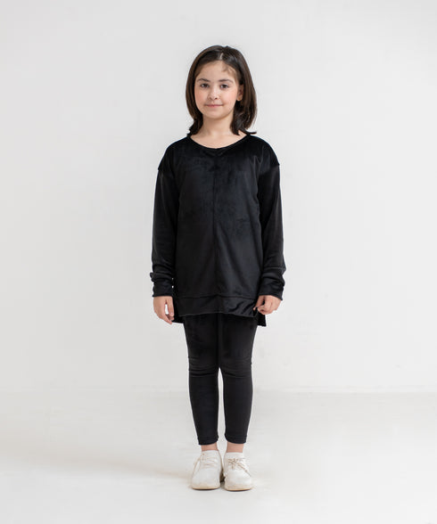 Girls' Velour Leggings