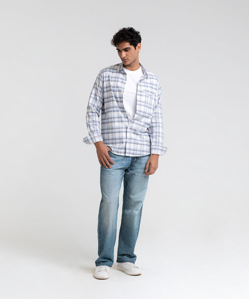 Men's Checkered Button Down Shirt