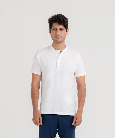 Men's Basic Henley Tee