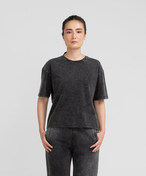 Women's Denim Cropped Tee