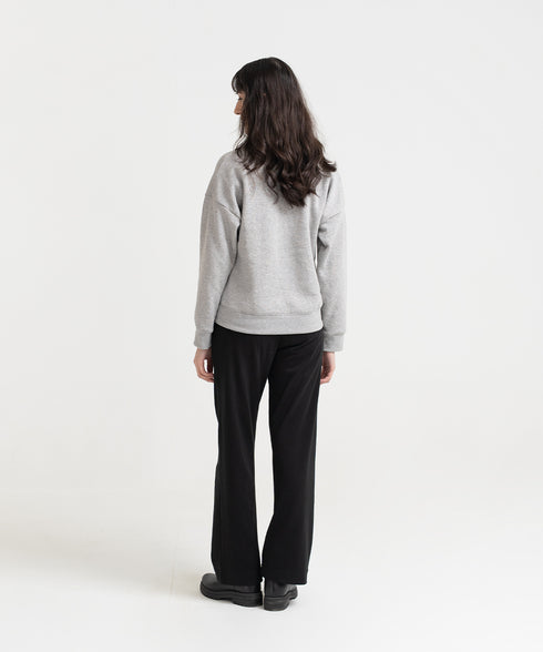 Women's Denim Collar Sweatshirt