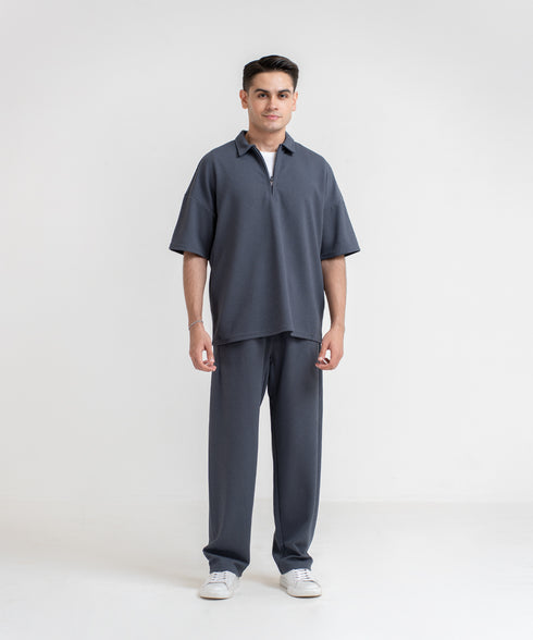 Men's Waffle Half Zip Shirt