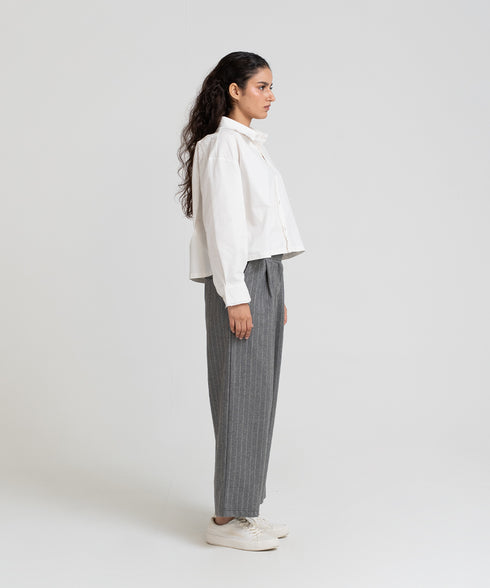 Women's Striped Tweed Pants