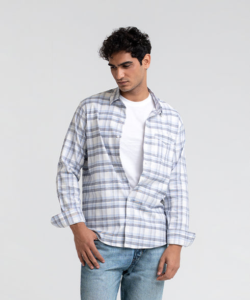 Men's Checkered Button Down Shirt