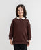 Girls' Contrast Collared Sweatshirt