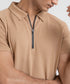 Men's Zipper Polo Shirt
