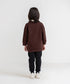 Girls' Contrast Collared Sweatshirt