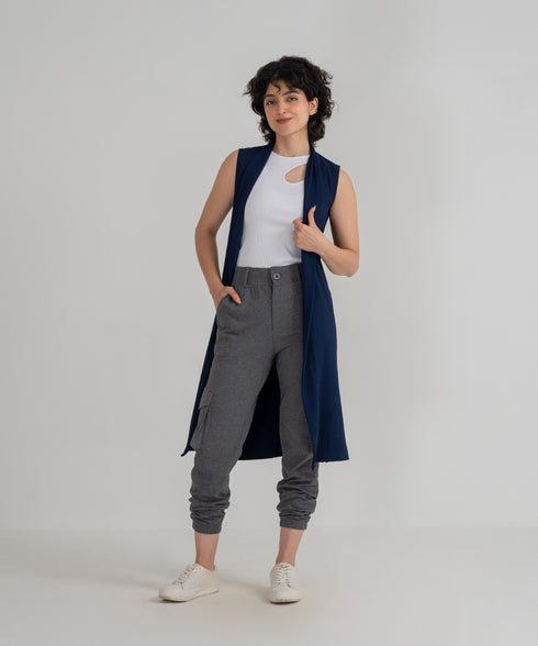 Women's Sleeveless Cardigan