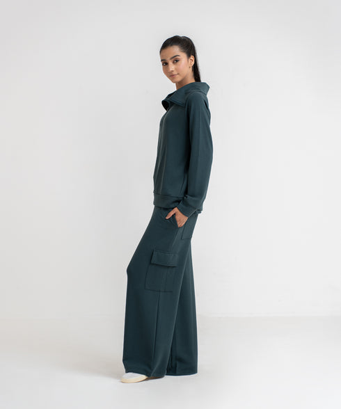 Women's LuxeStretch Half Zip Sweatshirt