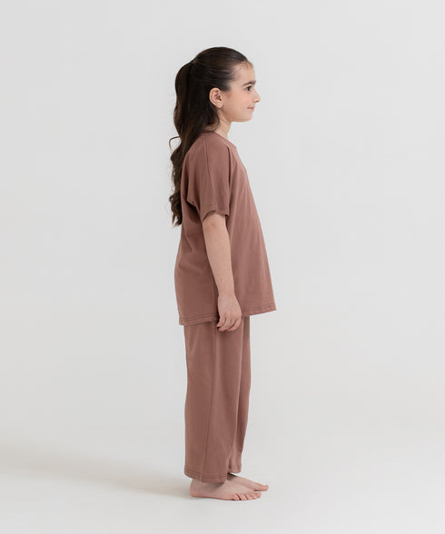 Girls' Pleated Hem Pants