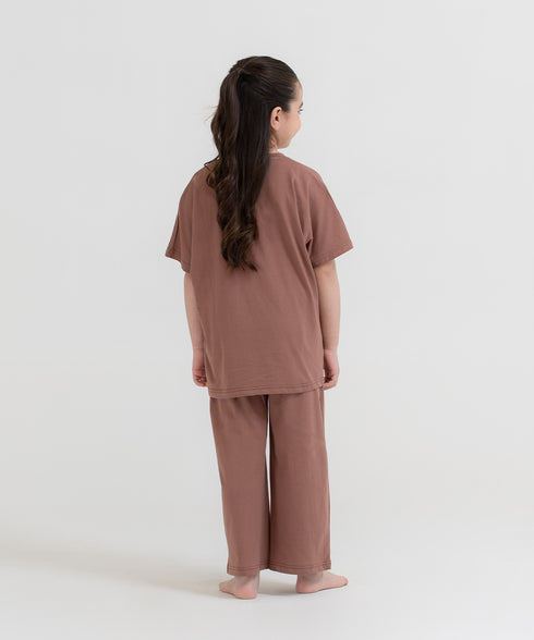 Girls' Pleated Hem Pants