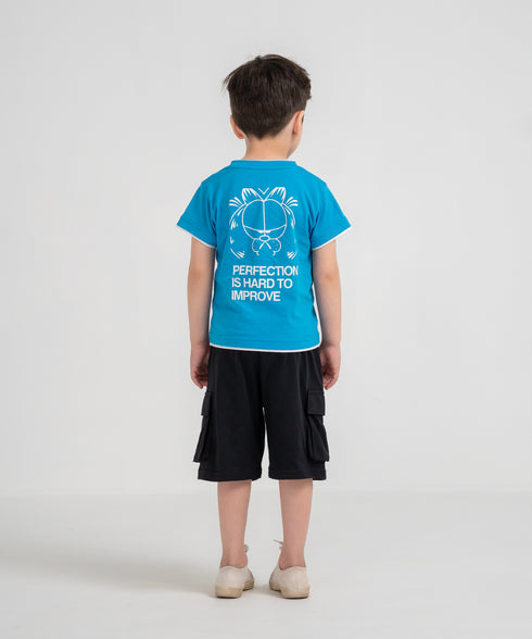 Boys' Contrast Graphic Tee