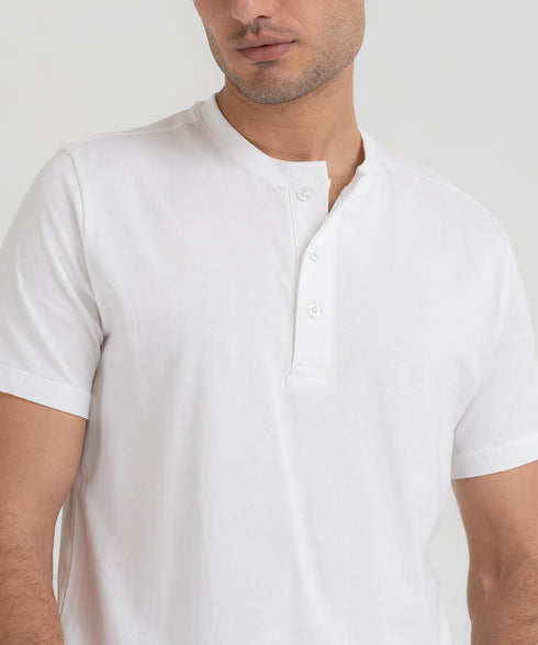 Men's Basic Henley Tee