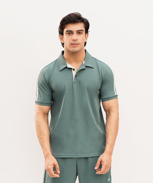Men's Contrast Tape Polo