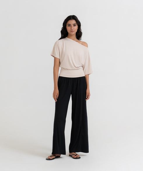 Women's Asymmetrical Neckline Top