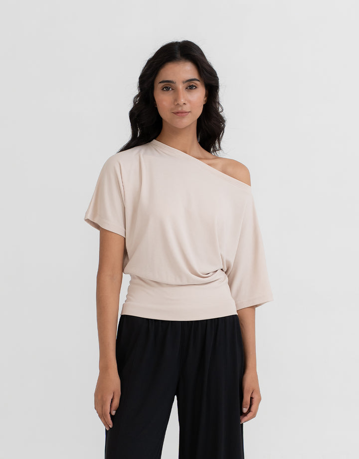 Women's Asymmetrical Neckline Top