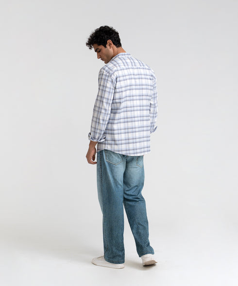 Men's Checkered Button Down Shirt