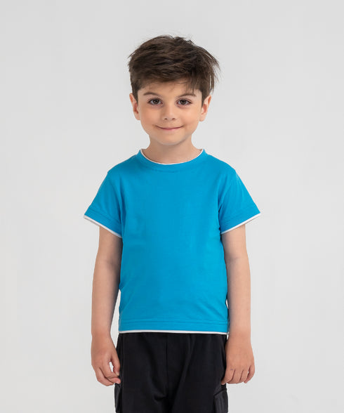 Boys' Contrast Graphic Tee