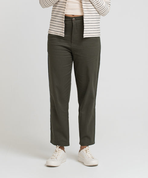 Women's Twill Straight Fit Pants