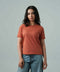 Women's Melange Raw Edges Tee