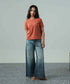 Women's Melange Raw Edges Tee