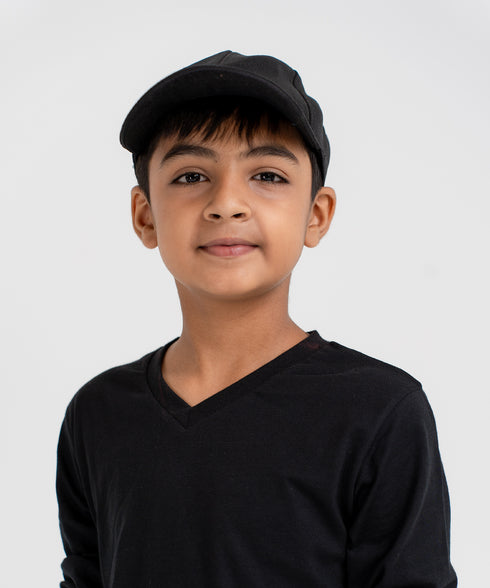 Kids' Basic Long Sleeve V-Neck Tee