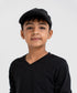 Kids' Basic Long Sleeve V-Neck Tee