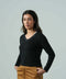 Women's V-Neck Lace Top