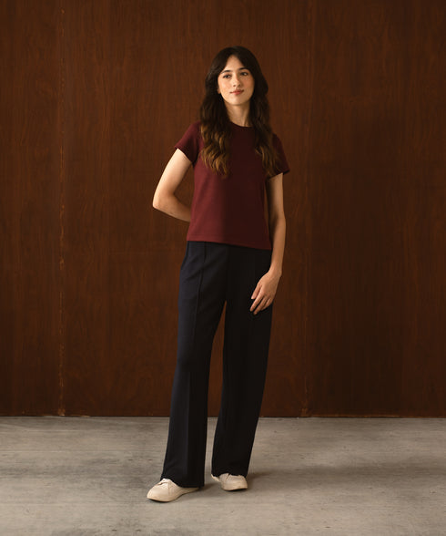 Women's LuxeStretch Pin Tucks Pants